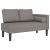 Șezlong cu perne, gri taupe, material textil GartenMobel Dekor