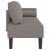 Șezlong cu perne, gri taupe, material textil GartenMobel Dekor
