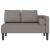 Șezlong cu perne, gri taupe, material textil GartenMobel Dekor