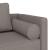 Șezlong cu perne, gri taupe, material textil GartenMobel Dekor