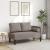 Șezlong cu perne, gri taupe, material textil GartenMobel Dekor