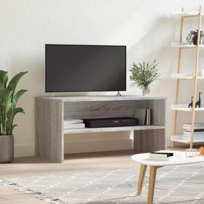 Comodă TV, gri sonoma, 80x40x40 cm, lemn prelucrat GartenMobel Dekor