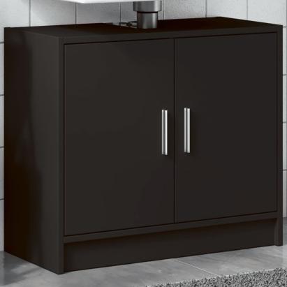 Dulap de chiuvetă, negru, 63x29x55 cm, lemn prelucrat GartenMobel Dekor