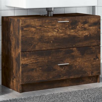 Dulap de chiuvetă, stejar afumat, 78x37x59 cm, lemn prelucrat GartenMobel Dekor