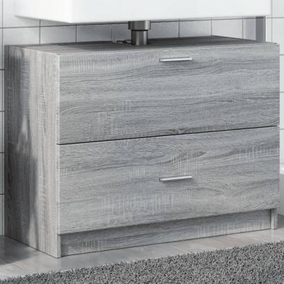 Dulap de chiuvetă, gri sonoma, 78x37x59 cm, lemn prelucrat GartenMobel Dekor