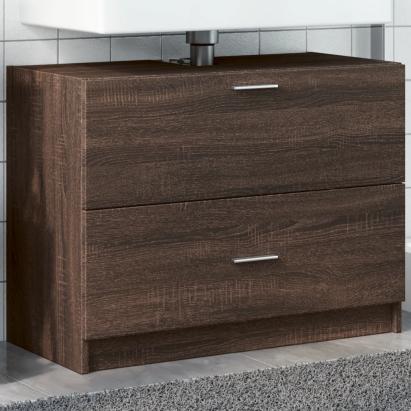 Dulap de chiuvetă, stejar maro, 78x37x59 cm, lemn prelucrat GartenMobel Dekor