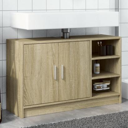 Dulap de chiuvetă, stejar sonoma, 90x29x55 cm, lemn prelucrat GartenMobel Dekor