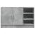 Dulap de chiuvetă, gri beton, 90x29x55 cm, lemn prelucrat GartenMobel Dekor