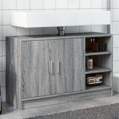 Dulap de chiuvetă, gri sonoma, 90x29x55 cm, lemn prelucrat GartenMobel Dekor