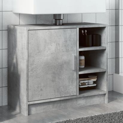 Dulap de chiuvetă, gri beton, 63x29x55 cm, lemn prelucrat GartenMobel Dekor