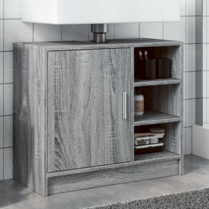 Dulap de chiuvetă, gri sonoma, 63x29x55 cm, lemn prelucrat GartenMobel Dekor