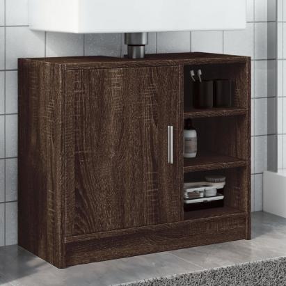 Dulap de chiuvetă, stejar maro, 63x29x55 cm, lemn prelucrat GartenMobel Dekor