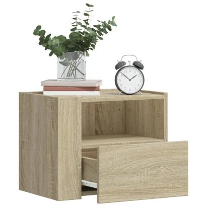 Noptiere de perete, 2 buc., stejar sonoma, 45x30x35 cm GartenMobel Dekor