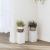 Suporturi de plante, 2 buc., alb, 10x10x18 cm, lemn prelucrat GartenMobel Dekor