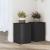 Suporturi de plante, 2 buc., negru, 20x20x30 cm, lemn prelucrat GartenMobel Dekor