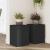 Suporturi de plante, 2 buc., negru, 25x25x35 cm, lemn prelucrat GartenMobel Dekor
