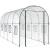 Seră transparentă 160x400x190 cm PVC/oțel vopsit electrostatic GartenMobel Dekor