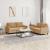 Set de canapele cu perne, 2 piese, maro, catifea GartenMobel Dekor