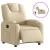 Fotoliu rabatabil electric, crem, material textil GartenMobel Dekor