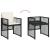 Set mobilier de grădină cu perne, 9 piese, negru, poliratan GartenMobel Dekor