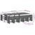 Set mobilier de exterior cu perne, 11 piese, negru, poliratan GartenMobel Dekor