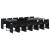 Set mobilier de grădină cu perne, 13 piese, negru, poliratan GartenMobel Dekor
