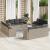 Set canapele de grădină cu perne, 12piese gri deschis poliratan GartenMobel Dekor