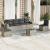 Set canapele de grădină cu perne, 7piese gri deschis poliratan GartenMobel Dekor