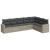 Set canapele de grădină cu perne, 7piese gri deschis poliratan GartenMobel Dekor