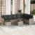 Set canapele de grădină cu perne, 9 piese gri deschis poliratan GartenMobel Dekor