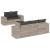 Set canapele de grădină cu perne, 6 piese gri deschis poliratan GartenMobel Dekor
