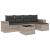 Set canapele de grădină cu perne, 6 piese gri deschis poliratan GartenMobel Dekor