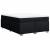 Pat box spring cu saltea, negru, 140x190 cm, textil GartenMobel Dekor