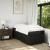 Pat box spring cu saltea, negru, 90x190 cm, textil GartenMobel Dekor