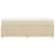 Pat box spring cu saltea, crem, 90x190 cm, textil GartenMobel Dekor