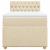 Pat box spring cu saltea, crem, 90x190 cm, textil GartenMobel Dekor
