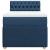 Pat box spring cu saltea, albastru, 90x190 cm, textil GartenMobel Dekor