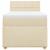 Pat box spring cu saltea, crem, 90x190 cm, textil GartenMobel Dekor