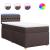 Pat box spring cu saltea, maro închis, 90x190 cm, textil GartenMobel Dekor