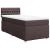 Pat box spring cu saltea, maro închis, 90x190 cm, textil GartenMobel Dekor