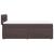 Pat box spring cu saltea, maro închis, 90x190 cm, textil GartenMobel Dekor