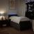 Pat box spring cu saltea, maro închis, 90x190 cm, textil GartenMobel Dekor