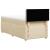 Pat box spring cu saltea, crem, 90x190 cm, textil GartenMobel Dekor