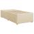 Pat box spring cu saltea, crem, 90x190 cm, textil GartenMobel Dekor