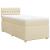 Pat box spring cu saltea, crem, 90x190 cm, textil GartenMobel Dekor