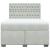 Pat box spring cu saltea, gri deschis, 140x200 cm, catifea GartenMobel Dekor
