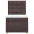Pat box spring cu saltea, maro închis, 90x190 cm, textil GartenMobel Dekor