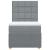 Pat box spring cu saltea, gri deschis, 90x190 cm, textil GartenMobel Dekor