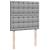 Pat box spring cu saltea, gri deschis, 90x190 cm, textil GartenMobel Dekor