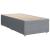 Pat box spring cu saltea, gri deschis, 90x190 cm, textil GartenMobel Dekor